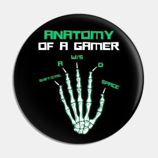 Anatomy Of A Gamer Pin