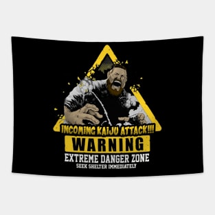 Kaiju Warning Tapestry