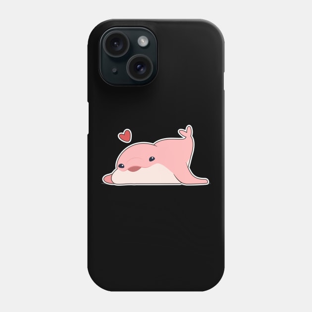 Dolphin Love with Heart Phone Case by Markus Schnabel