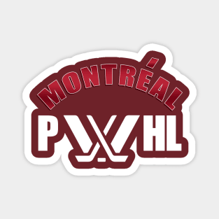 Montreal PWHL white color Magnet