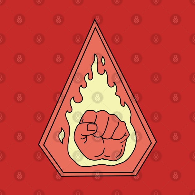 Order of the Flaming Fist Coat of Arms by ProfessorHulk