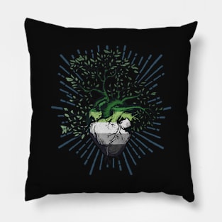 Aromantic Heart Tree of Life Pillow