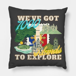 Pinoy Pride Philippine Island Tourism Pillow