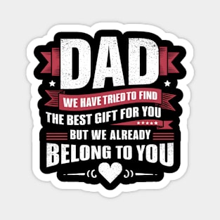 Dad from Kids Daughter or Son for Dad birthday fathers day 2024 Magnet