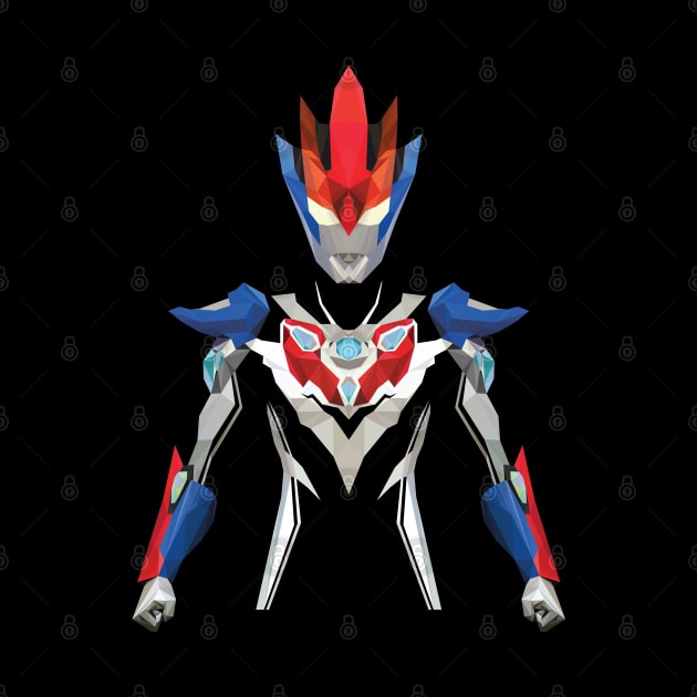 Ultraman Gruebe (Low Poly Art) by The Toku Verse