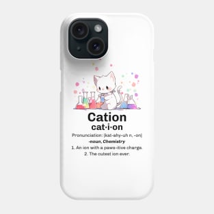 Chemistry Cat Cation Phone Case