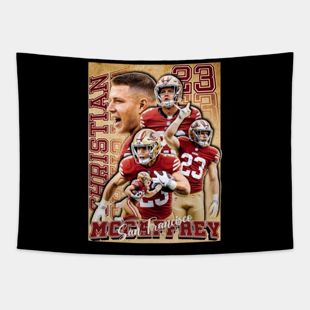 Mccaffrey 23 Tapestry by NFLapparel