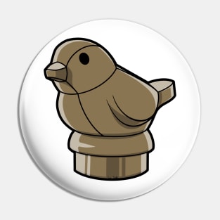 LEGO Bird (Dark Tan) Pin