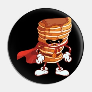 Captain pancake kawaii hero Pin