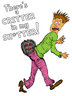 Critter in my Sh*tter Magnet