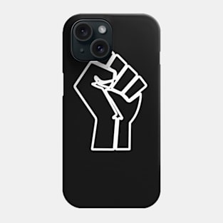 Raised Fist Outline BLM Phone Case