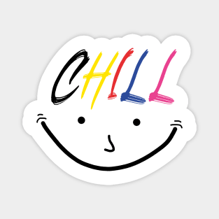 Colorful & Smiling Chill Magnet