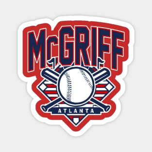 Vintage Atlanta Baseball McGriff Magnet