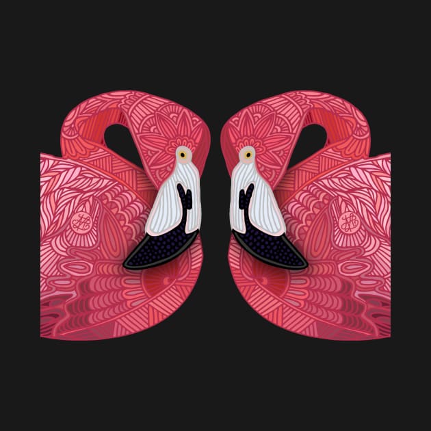 Pink Flamingos by ArtLovePassion