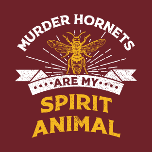 "Hornets Are My Spirit Animal" Vintage Funny Hornet Design T-Shirt