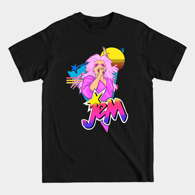 Jem 80s style Art - Jem And The Holograms - T-Shirt