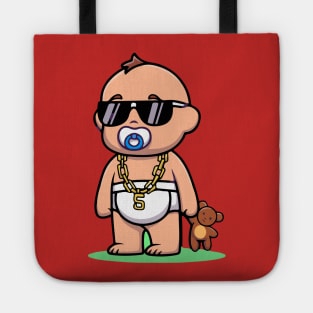 gangsta baby desing gift Tote