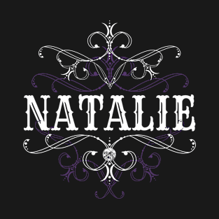 Natalie Name Gothic Style Goth Ornament T-Shirt