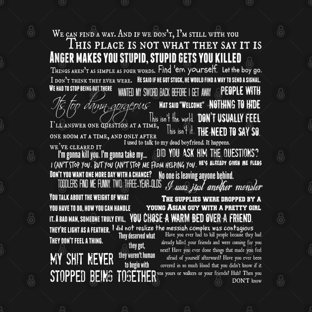 Walking Dead Quotes Michonne Fan Art TWD by CozyTeesBuffalo