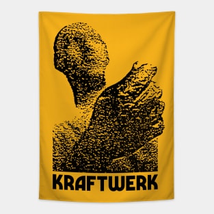 Kraftwerk Retro 80s Styled Tribute Fanart Design Tapestry