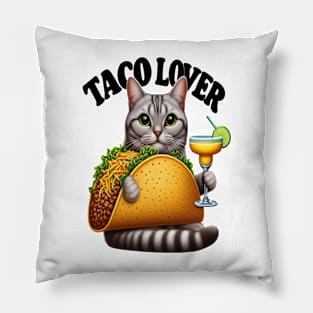 Feline Fiesta: Taco Cat Pillow