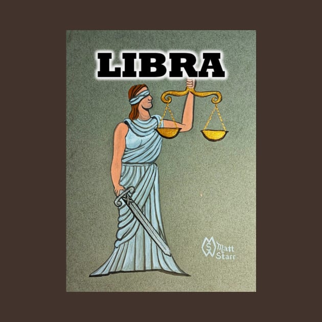 Libra the Scales zodiac sign by Matt Starr Fine Art