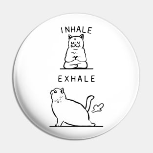 Inhale Exhale British Shorthair Pin