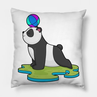 Panda at Yoga Fitness Pillow