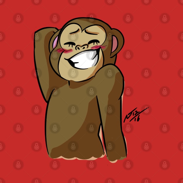 Smile monkey face by NetJan