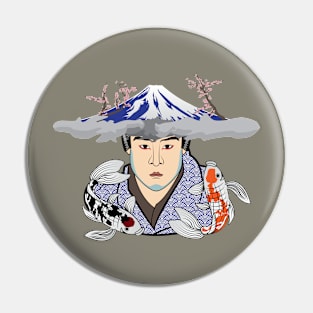 Ukiyo-e Portrait Pin