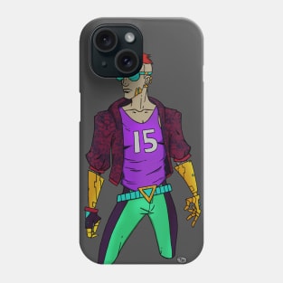 Cyberpunk Guy Drawing Phone Case