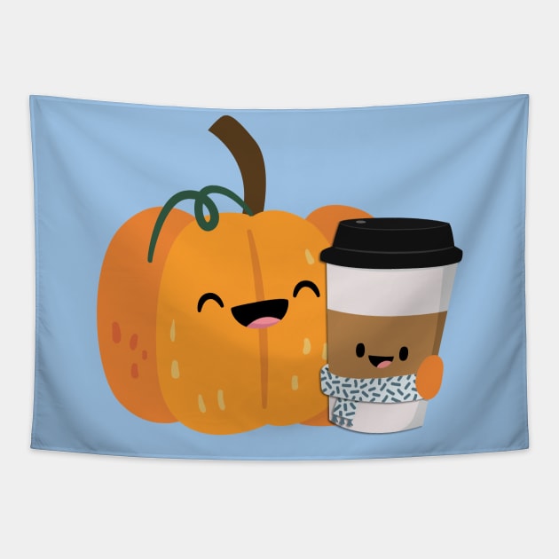 Pumpkin Spice Tapestry by FunUsualSuspects