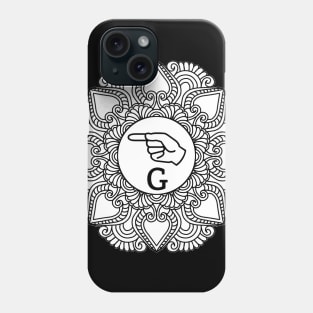 ASL - Langue des signes américaine - Letter G - T-shirt Phone Case