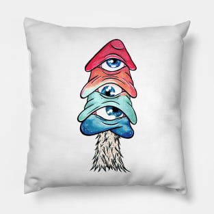 Third eye mushroom Pillow