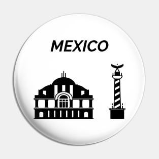 Mexico Skyline, Design Pin