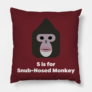 Snub-Nosed Monkey Pillow