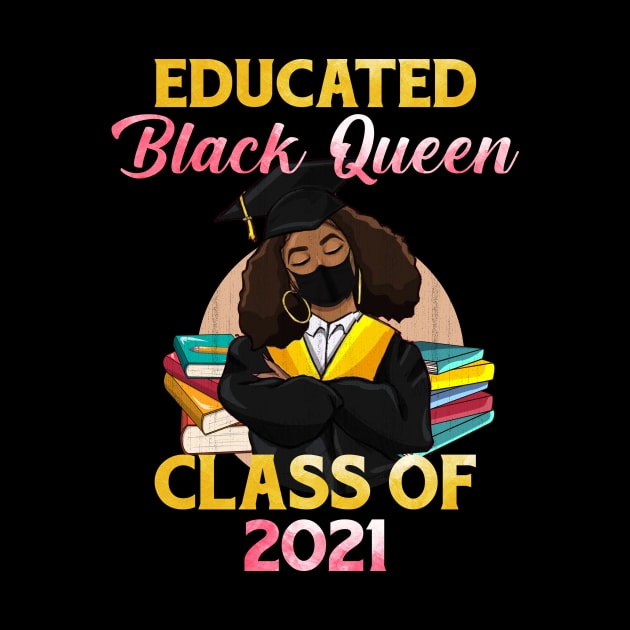 Class of 2021 HBCU Educated Queen Black Girl Graduation by webster