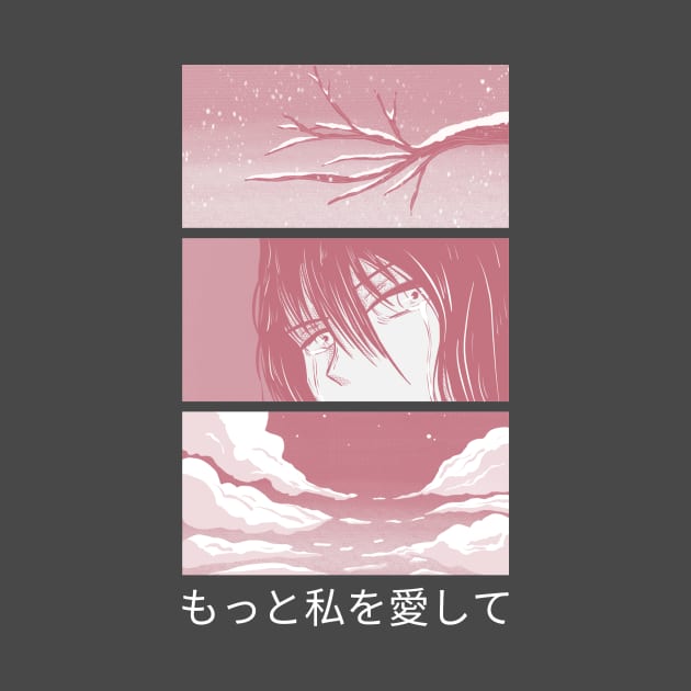 Minimalistic Manga Panel Design in Pink Colors by M4V4-Designs