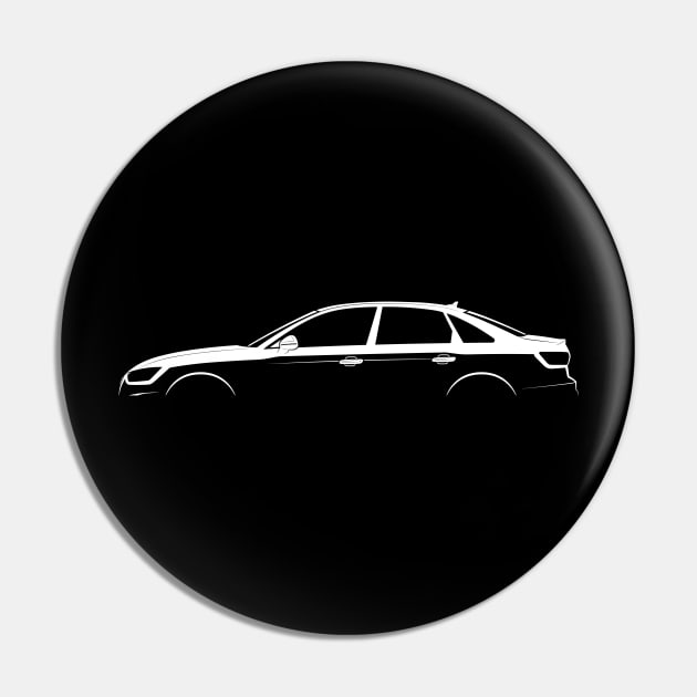 Audi A4 (B9) Silhouette Pin by Car-Silhouettes