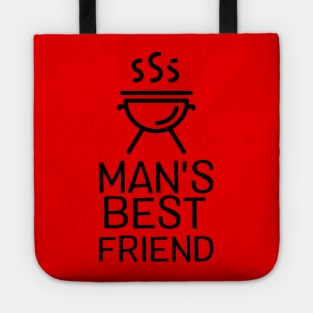 Grill Master BBQ Pit Boys Grilling Gift - Man's Best Friend Tote