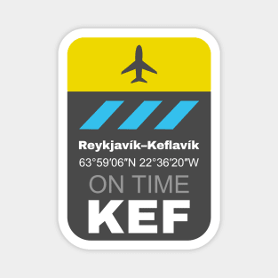 Reykjavik Keflavik KEF airport Magnet