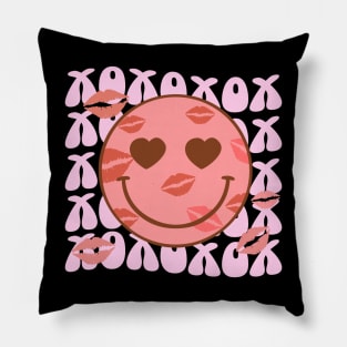 Xoxo Valentine’s Day Smile Face Pillow