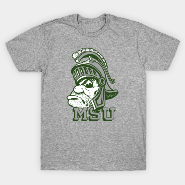 Vintage Michigan "Sparty" Spartan Mascot - Spartans - T-Shirt