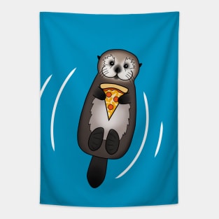 Otter with Pizza Tapestry