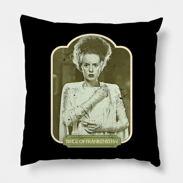 Bride of Frankenstein Pillow by darklordpug