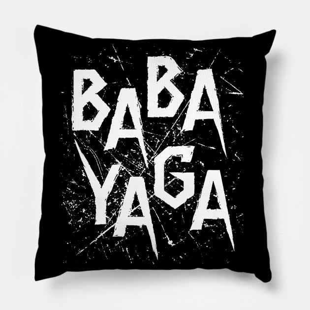 Big Bad BABA YAGA Pillow by Knocking Ghost