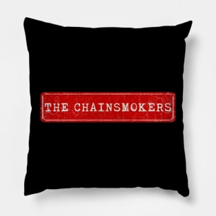 vintage retro plate The Chainsmokers Pillow