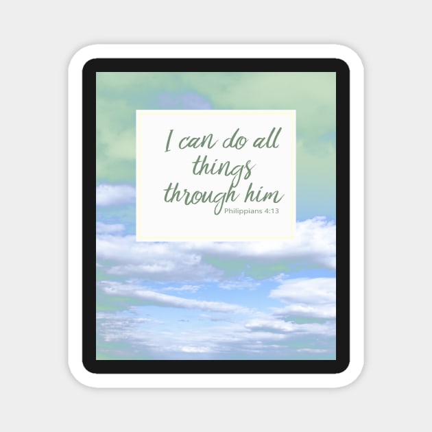 Inspirational Religious Quotes Magnet by 3QuartersToday