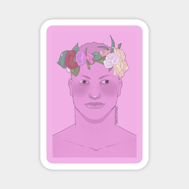 Flower Boy Magnet by sambeawesome