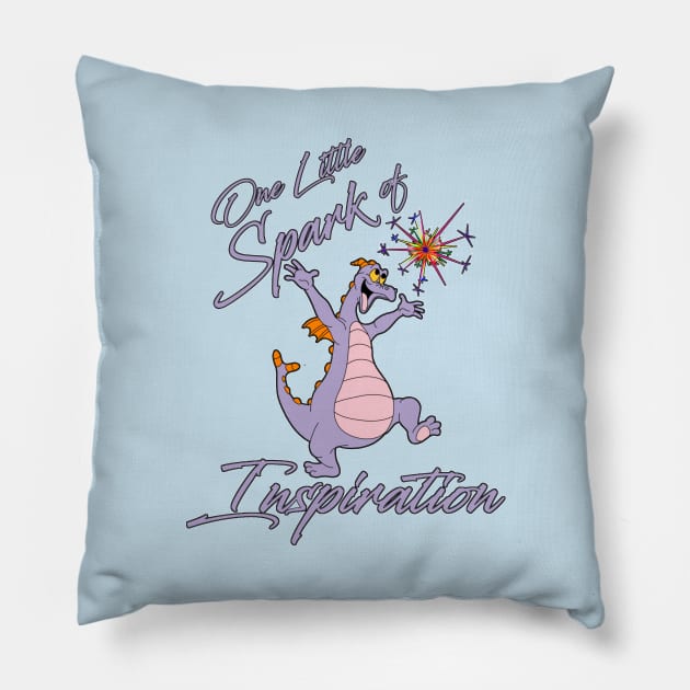 Figment - One Little Spark! Pillow by MPopsMSocks